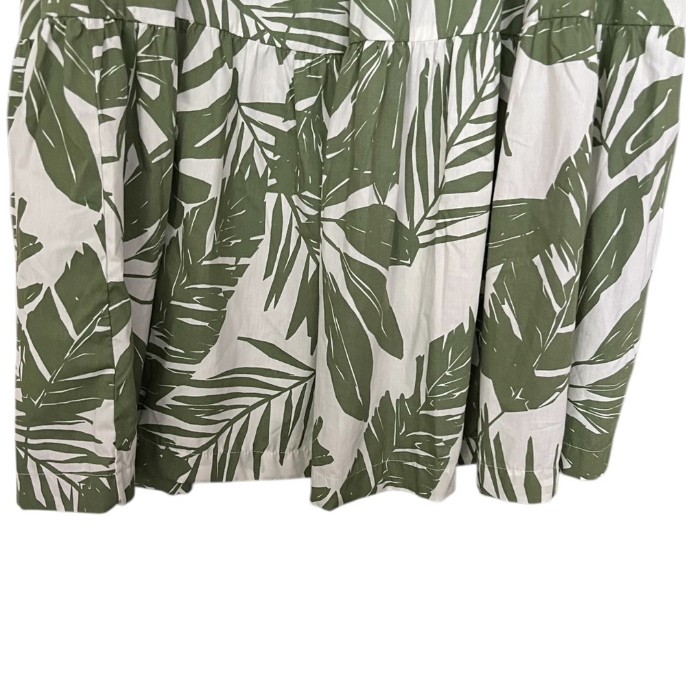 Abercrombie & Fitch Green Leaf Print Midi Dress - Picture 8 of 13